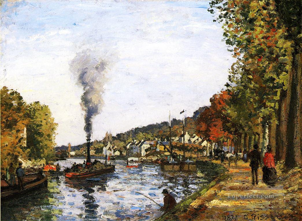 マルリーのセーヌ川 1871年 カミーユ・ピサロ油絵